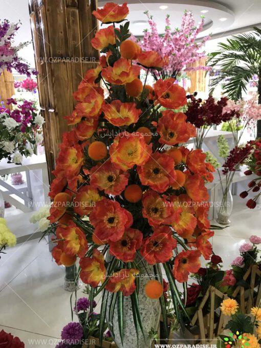 جام گل مصنوعی محصولی بسیار زیبا موجود در فروشگاه ملی مجموعه پارادایس گل مصنوعی