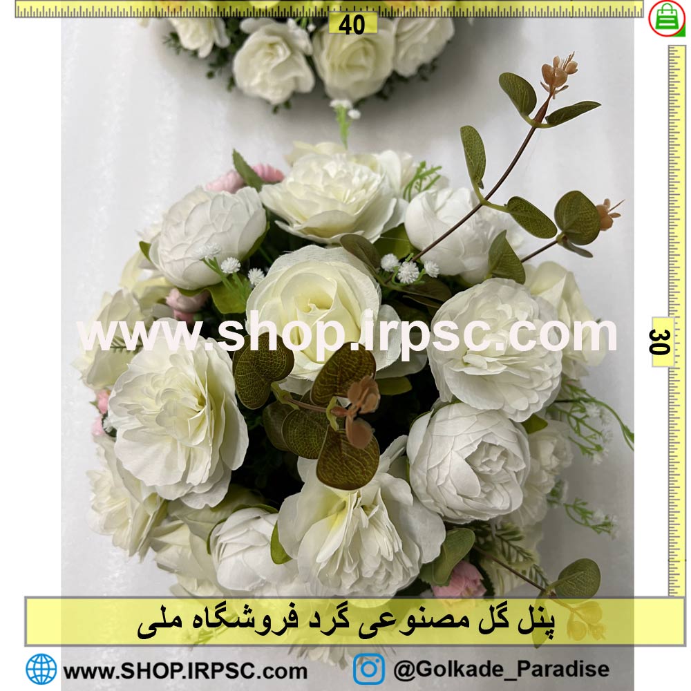 فروش پنل گل مصنوعی گرد کدIRPSC116